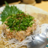 晩鶏 - 鶏のなめろう