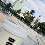 ドトールコーヒーショップ - ブレンドコーヒー。岐阜駅前のベンチでいただきました。