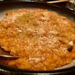 東心斎橋 ほおずき - トマトもつ鍋、〆はリゾットで