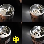 らぁ麺 飛鶏 - 薬味の穴の大きさは３種類