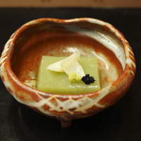 料亭 二蝶 - 【先附】万願寺豆腐、百合根、岩茸、山葵