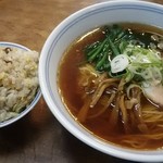桂 - ラーメン＆半チャーハン 800円