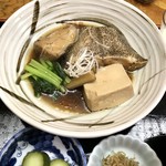 銀座 熊さわ - 煮魚膳(カラスガレイの煮付け)1200円