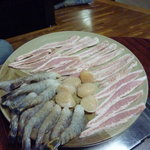 焼肉 高さん - 豚とろ　これもおすすめ　あとは、えび　ほたて