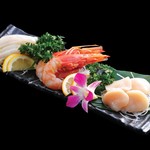 Assortment of 3 Seafood items