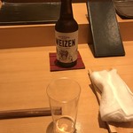 鮨 なかむら - 八海山地ビール！
      800円