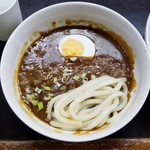 牛すじカレー 小さなカレー家 - カレーつけうどん冷