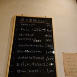 洋食屋 ペロリ - 夜の黒板メニュー