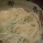 ひなっ子 - にゅうめん　取り分けた後です