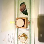 ラ メゾン ヒトトキ - 柿の紅茶煮、栗のスープ、チーズ？ケーキ