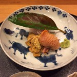 赤貝鯛淡赤雲丹