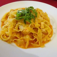 アレーナ・ロッサ - ランチ：自家製生パスタ（鶏肉のトマトソース）