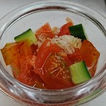 日本の宿 古窯 - 紅花サラダ