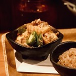 おおはま - 厚揚げと満願寺のピリ辛味噌炒め