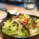 いぞら - キャベツの窯焼き　自家製サンマのアンチョビソース900円