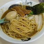 麺屋 にぼすけ - 〝曜日限定〟超絶濃厚煮干そばの麺