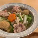 観月苑 - 鶏塩鍋