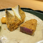 瞬 - 松茸と牛のフライ