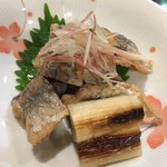 天潮 - アジ南蛮漬け 焼葱の風味もよし