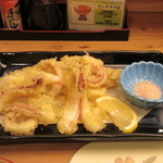 味処 大丸 - 姿造りの後造りは天ぷらで