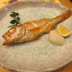 味処 大丸 - のどぐろの塩焼 1350円