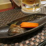 星の庵 風の色 - お通しの漬物 500円(2018年10月)