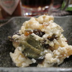 星の庵 風の色 - ピータン豆腐（混ぜた後）(2018年10月)