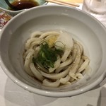 旬魚菜まこと - 〆の一口うどん冷