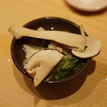 鮨 尚充 - 松茸穴子のど黒土瓶蒸し