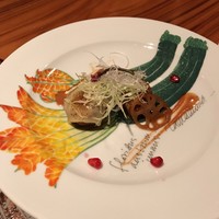 ラ・ボンバンス - ４胡座照り焼き＆面チＷＩＮ　連れのお皿