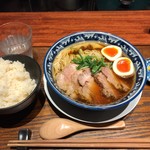 麺処 山一 - 醤油ラーメン＆ライス