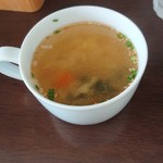 キッチン ポテ - ステーキに付いてる野菜スープ