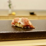 あま木 - ［2018/10］寿司⑮ 戸井産大とろの握り