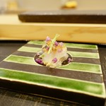 あま木 - ［2018/10］酒肴⑦ 師崎産かわはぎの肝和え