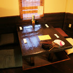 500円飲み放題 しゅり食堂 - 掘りごたつ席。大人６名可。