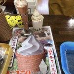 七兵衛そば - そばソフトクリーム