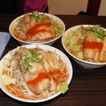 らーめんでぽっと - からし豚そばx3