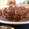 肉食堂 最後にカツ。
