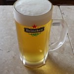 Yonchome Cafe - 2011年08月：ハイネケン生　＠580円。