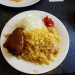 ロビン - 上空からドライカレー＋ハンバーグ