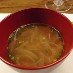 ステーキ家シーエスグリル - 1810玉ねぎのスープ