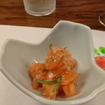 ステーキ家シーエスグリル - 1810トマトの甘酢生姜和え