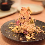 hiyori LIQUOR STORE AND BAR - おでん玉子のポテトサラダ@600円：いぶりがっこの食感もよろし
