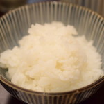 Yagembori - 【鴨川@税込1,100円】ご飯：粘り気多めだが、凛々しい炊きあがり。うんまい。