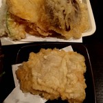 香川 一福 - とり天、野菜天盛り合わせ