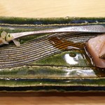 築地寿司清 - 小柱と鰆、鰆は紅葉おろしと分葱、ポン酢で。