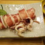 築地寿司清 - 煮やりいか、生姜醤油と甘だれのつめで。