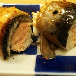 築地寿司清 - 鰯は明太子で巻き巻き