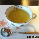 洋食 川里庵 - グリーンピースのポタージュ