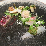 ラ ソスタ - 30年10月　前菜盛合せ　相模湾の魚たち